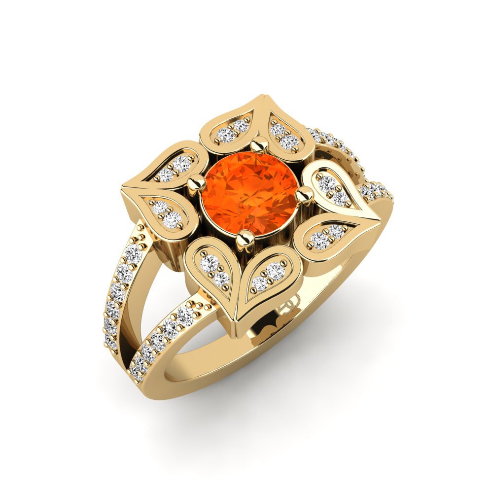 Fire-Opal Engagement Ring Kassie