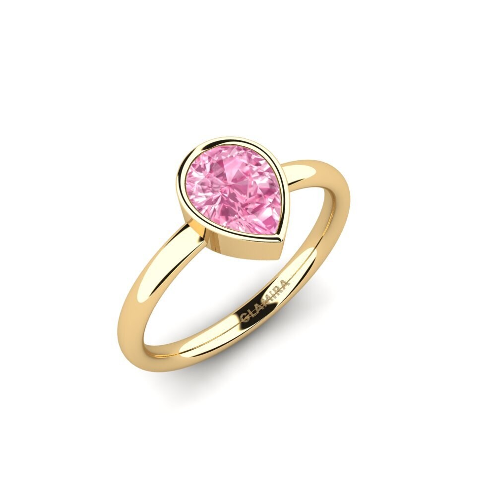 Pink Sapphire Engagement Ring Kazop