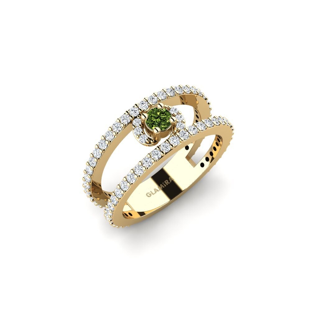 Zafiro Verde Anillo Kiber