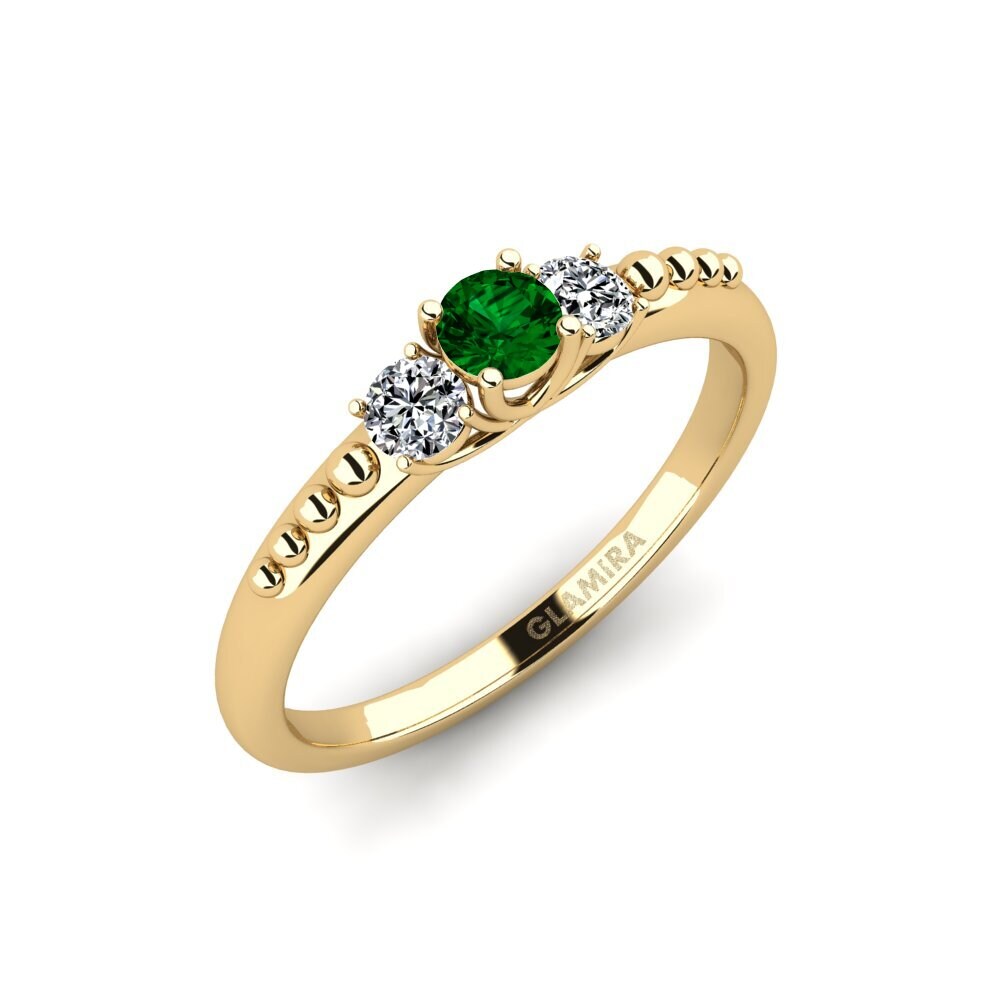 Zircone Vert Bague de fiançailles Matso