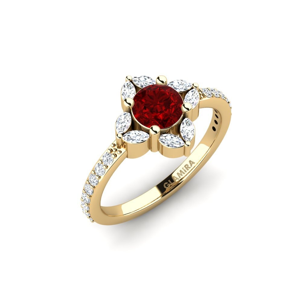 Ruby (Lab Created) Engagement Ring Namea
