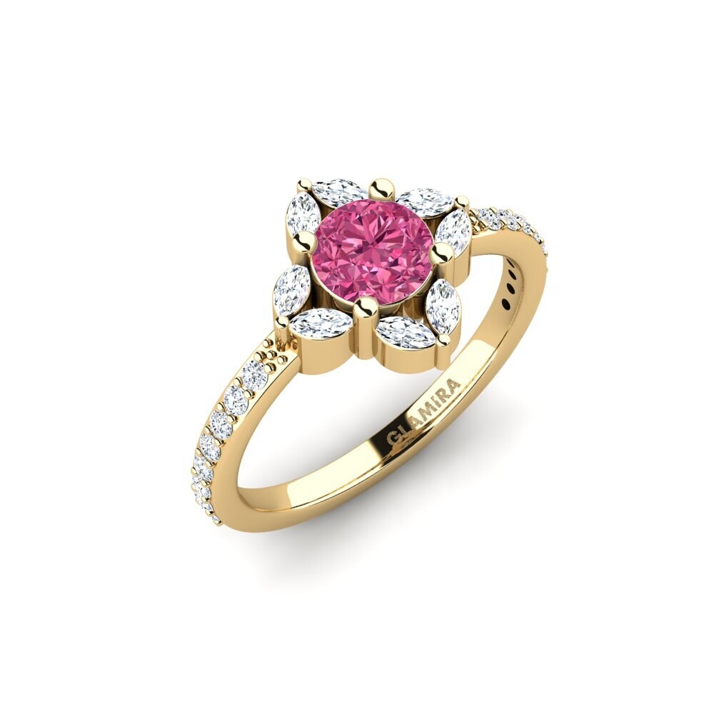 Pink Tourmaline Engagement Ring Namea