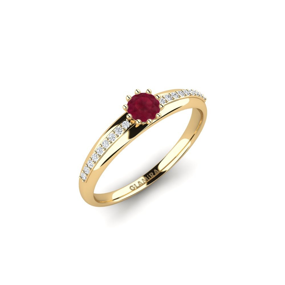 Rubis Bague de fiançailles Shaed