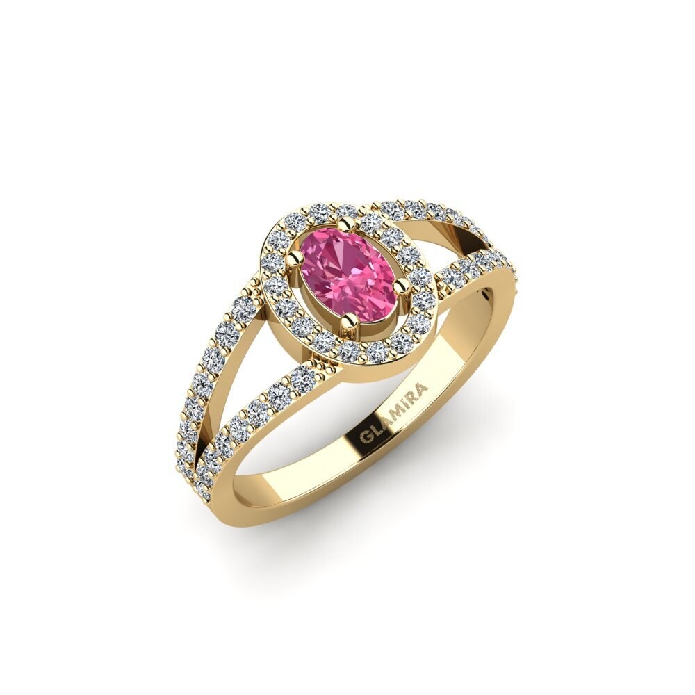 Pink Tourmaline Engagement Ring Slyc