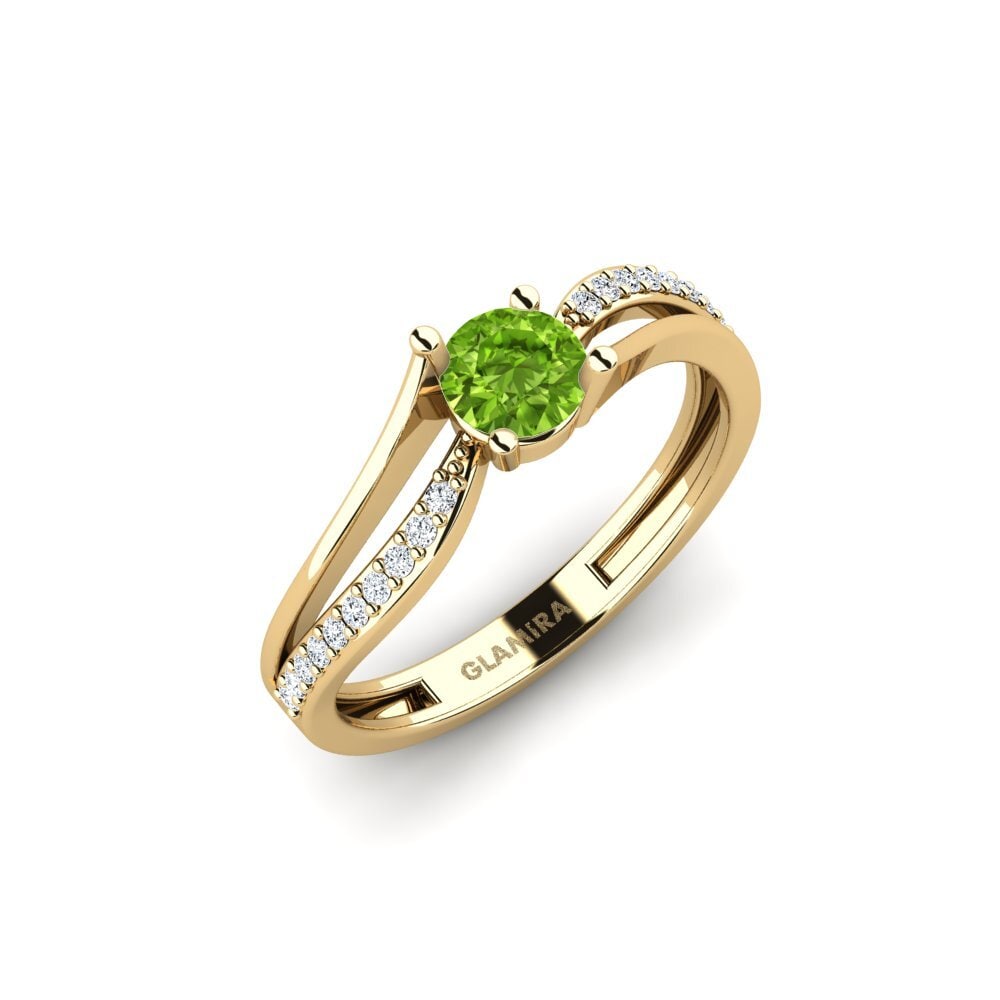 Peridot Engagement Ring Zaahsuy