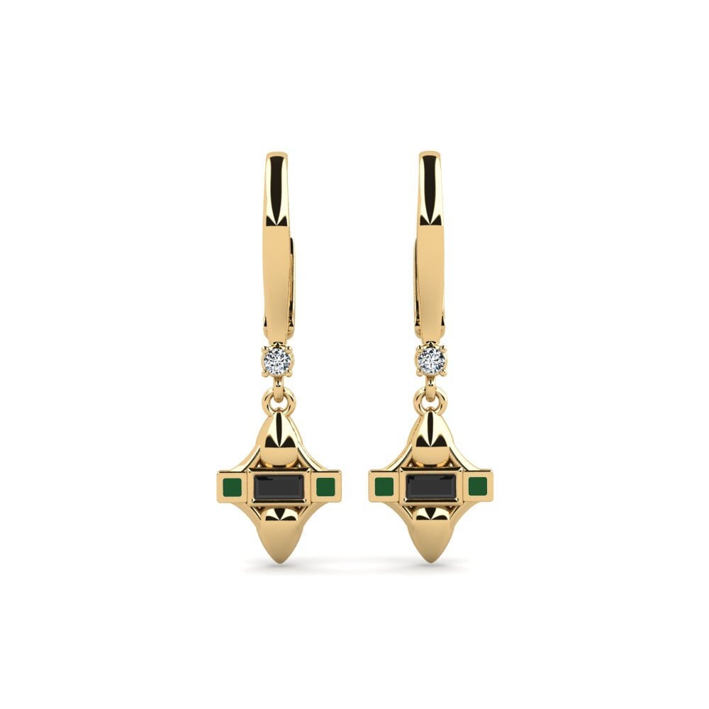 Drops & Dangle Black Onyx Earrings