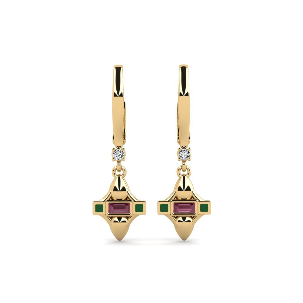 Drops & Dangle Rhodolite Garnet Earrings
