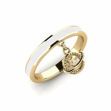 Ring Orinston 585 Yellow Gold & Swarovski Crystal