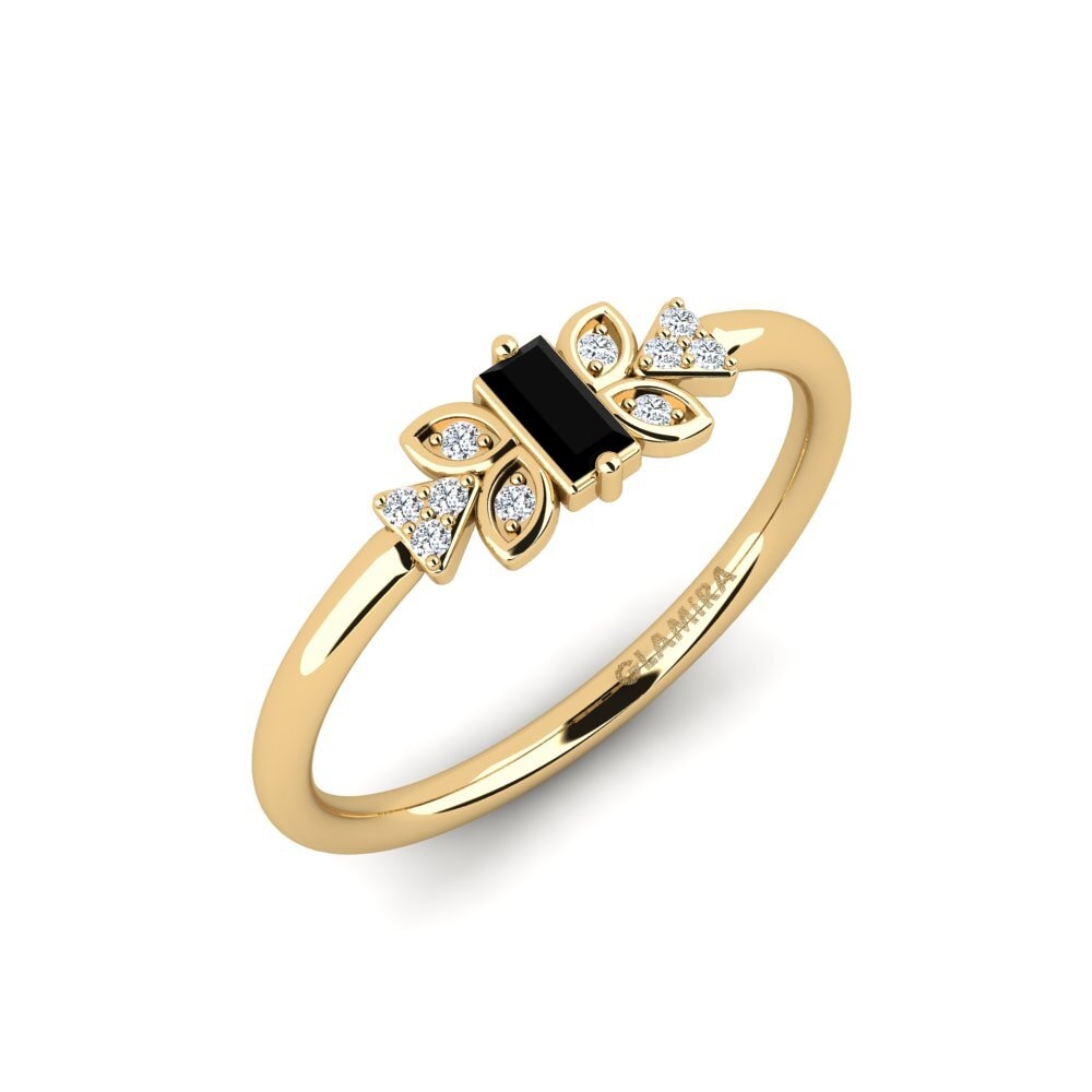 Schwarzer Saphir Ring Piotid