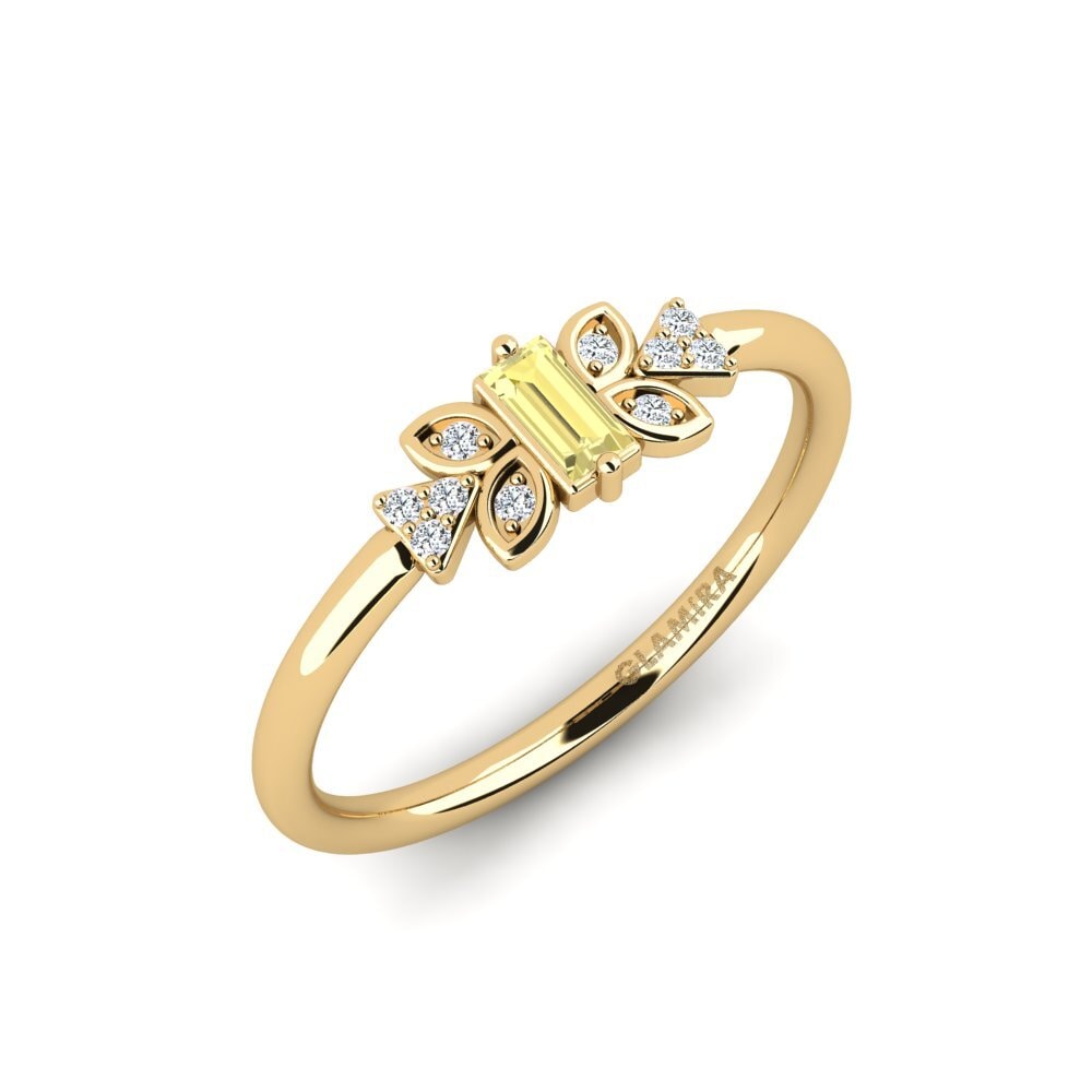 Yellow Sapphire Ring Piotid