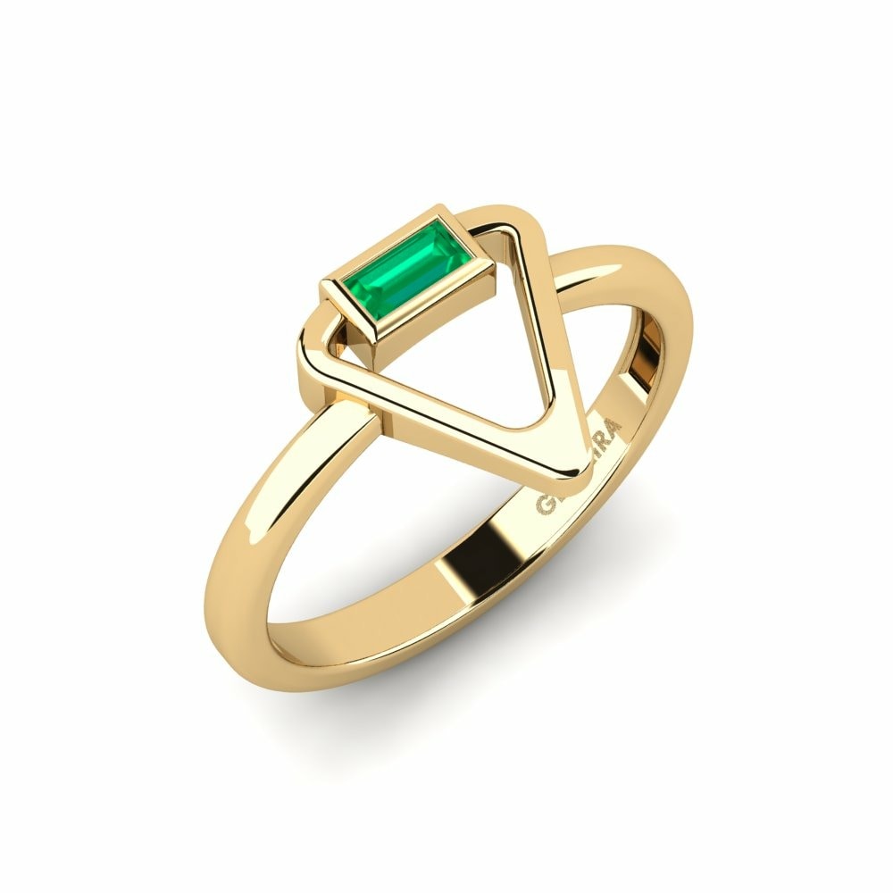 Ring Pneterf 585 Yellow Gold & Emerald