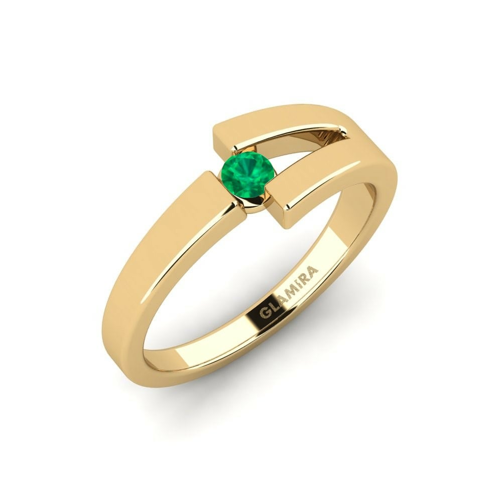Ring Poloch 585 Yellow Gold & Emerald