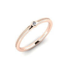 Ring Prosel 585 Rose Gold & Swarovski Crystal