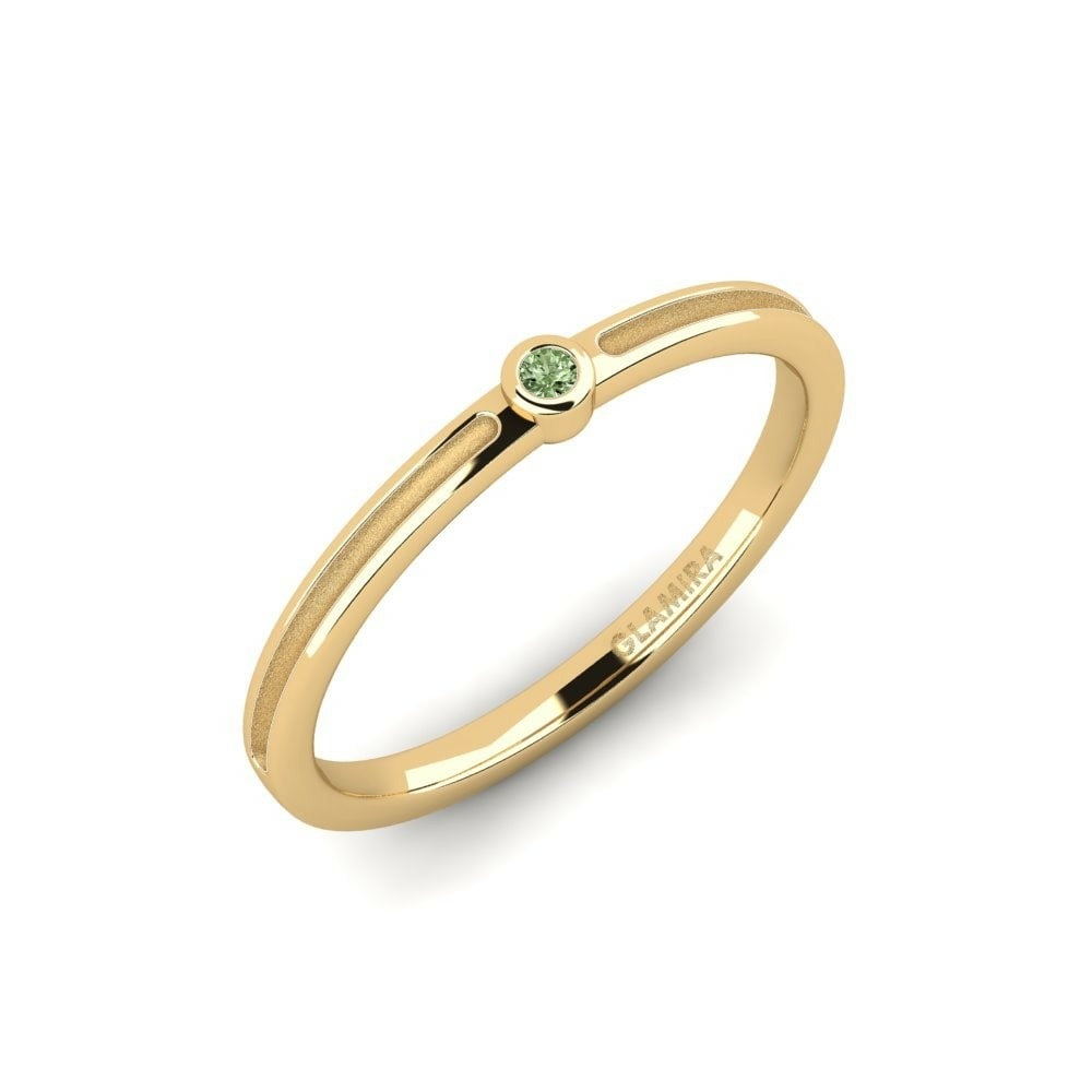 Green Diamond Engagement Ring Prosel