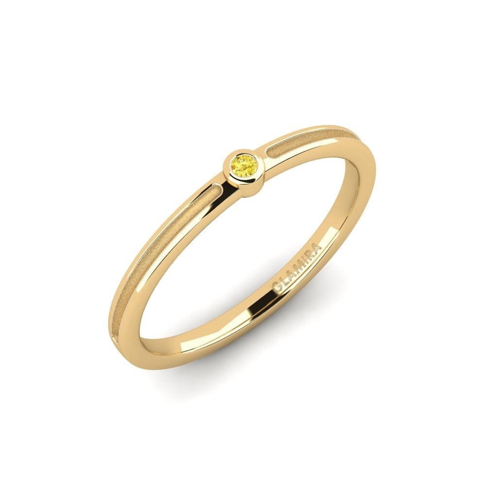 Yellow Sapphire Engagement Ring Prosel