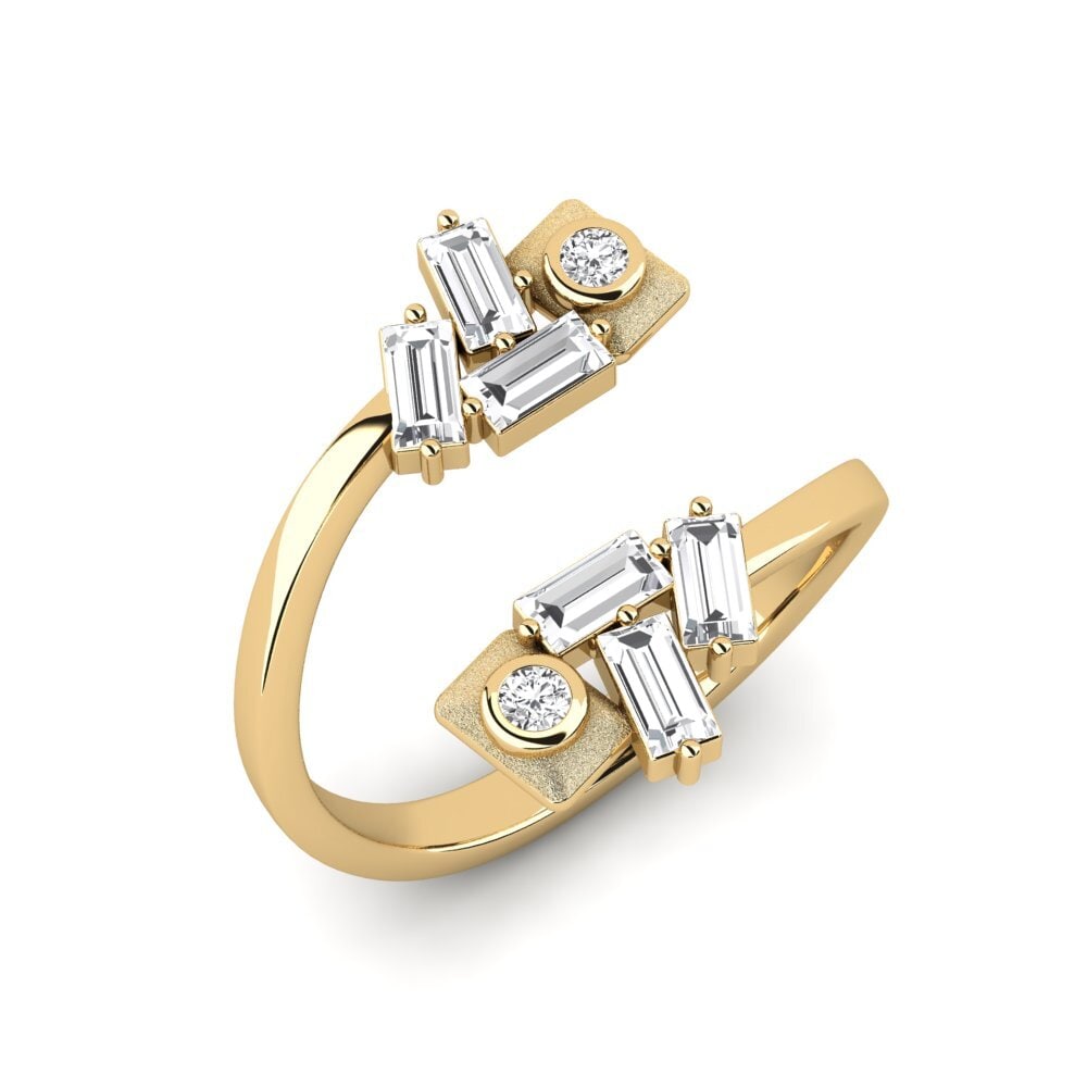 Saphir Blanc Bague Rist