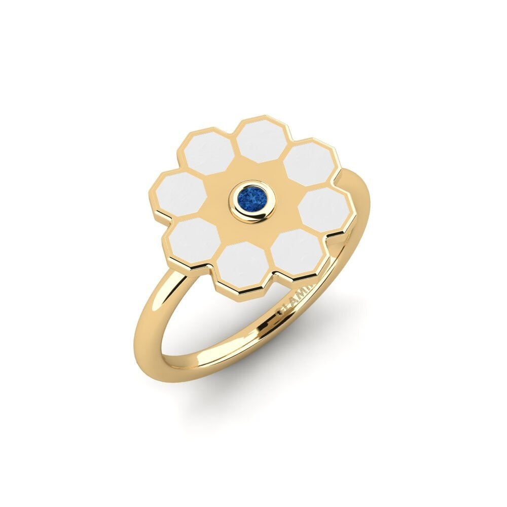 Dunkelblauer Zirkonia Ring Sculgi