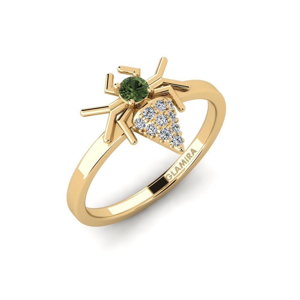 Zafiro Verde Anillo Sewac