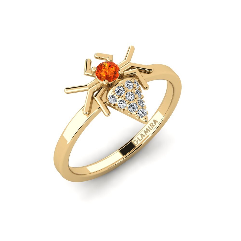 Orange Sapphire Ring Sewac