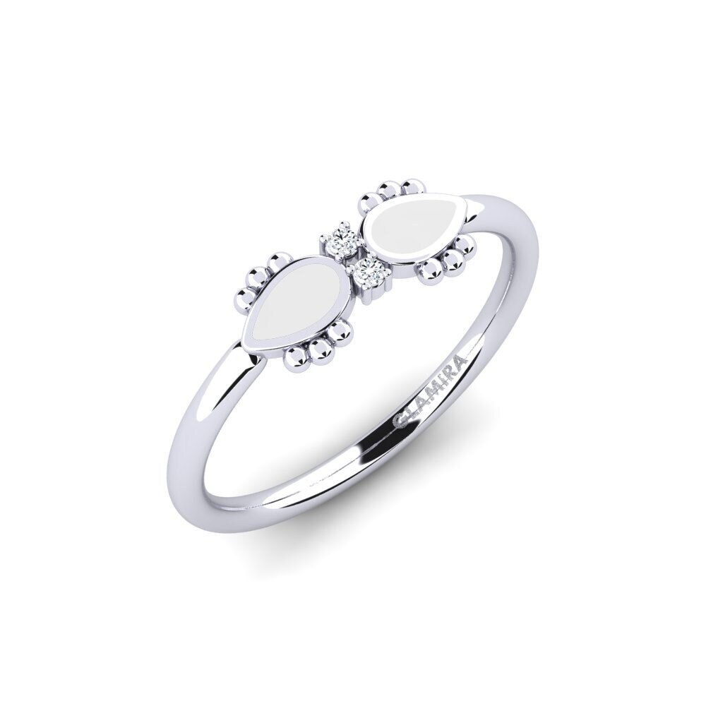 White Silver Ring Shreake