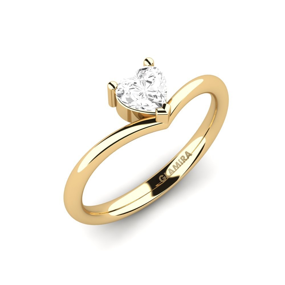 White sapphire Engagement Ring Siagh