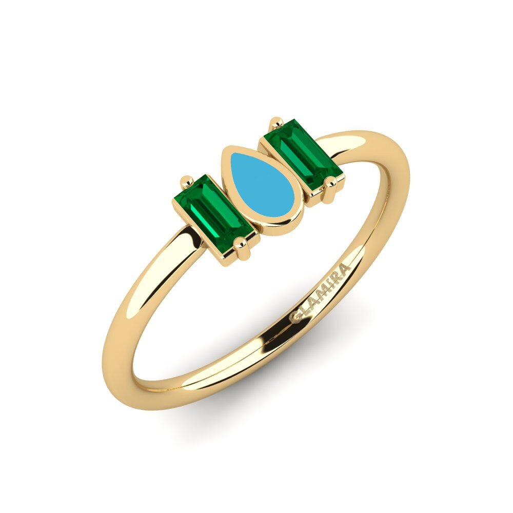 Grüner Zirkonia Ring Sihgh