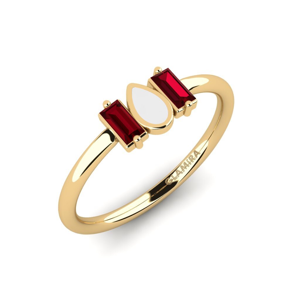 Red Zirconia Ring Sihgh