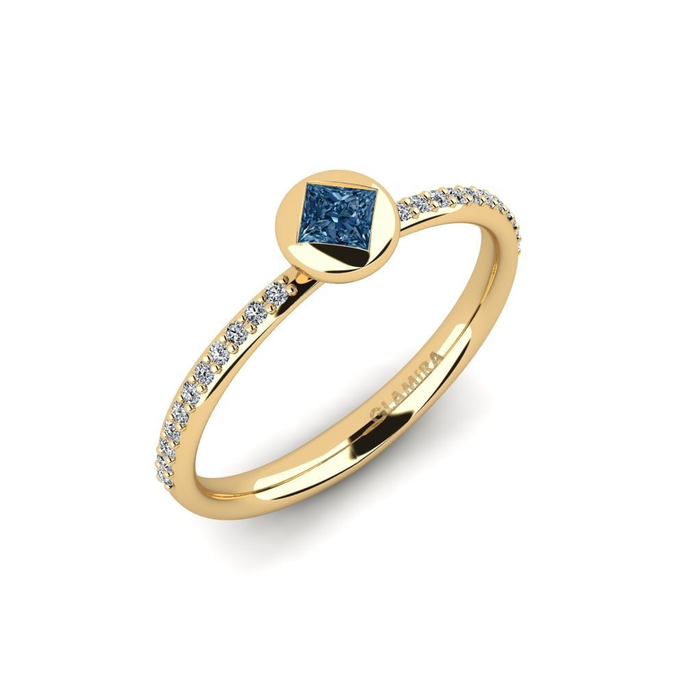 Blue Diamond Engagement Ring Standish