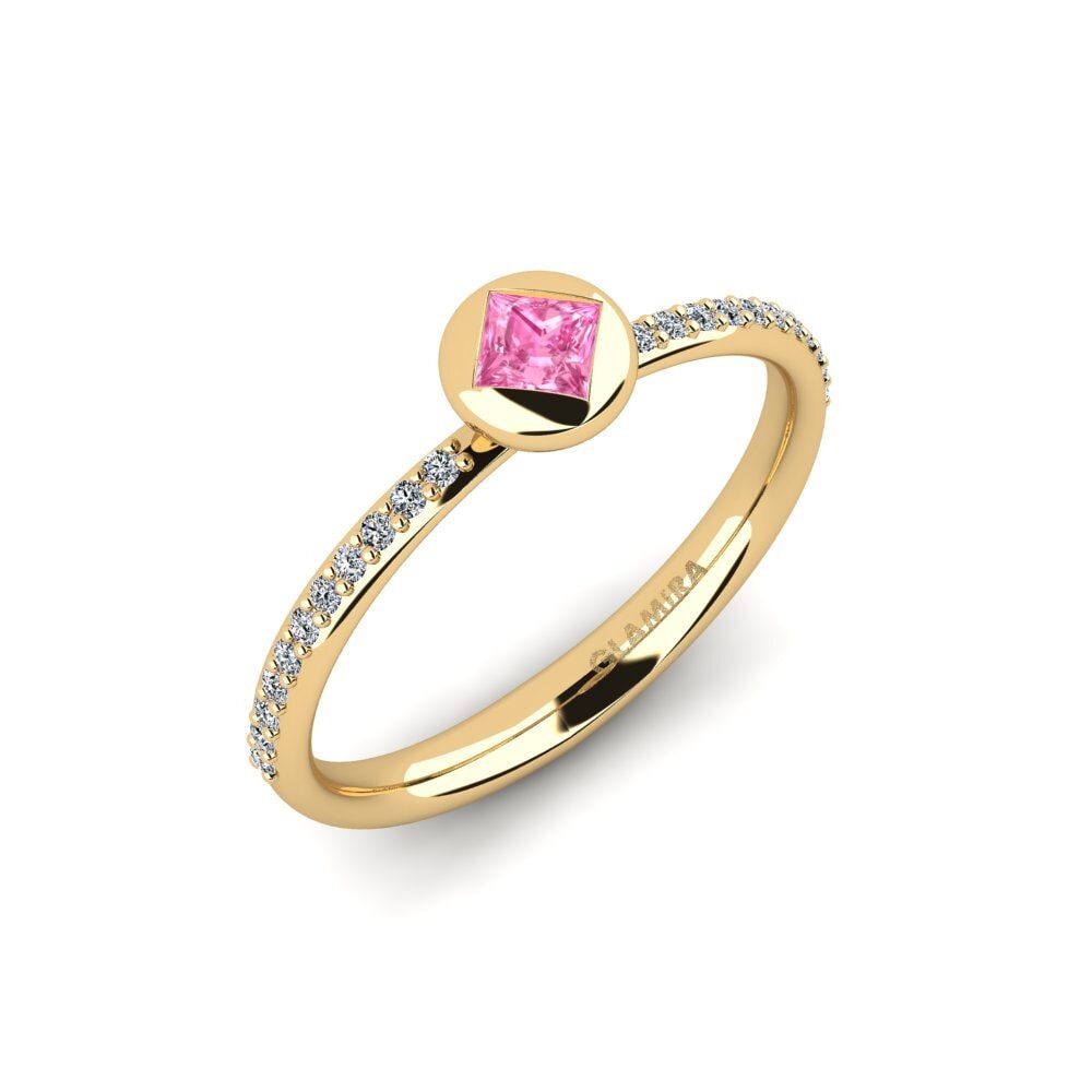 Pink Sapphire Engagement Ring Standish