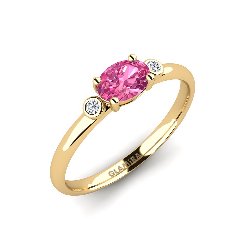 Pink Tourmaline Engagement Ring Forsany
