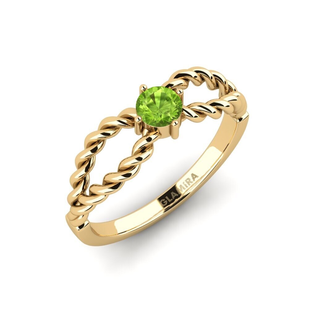 Peridot Engagement Ring Leppo
