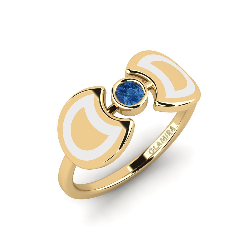 Dunkelblauer Zirkonia Ring Lizbethor