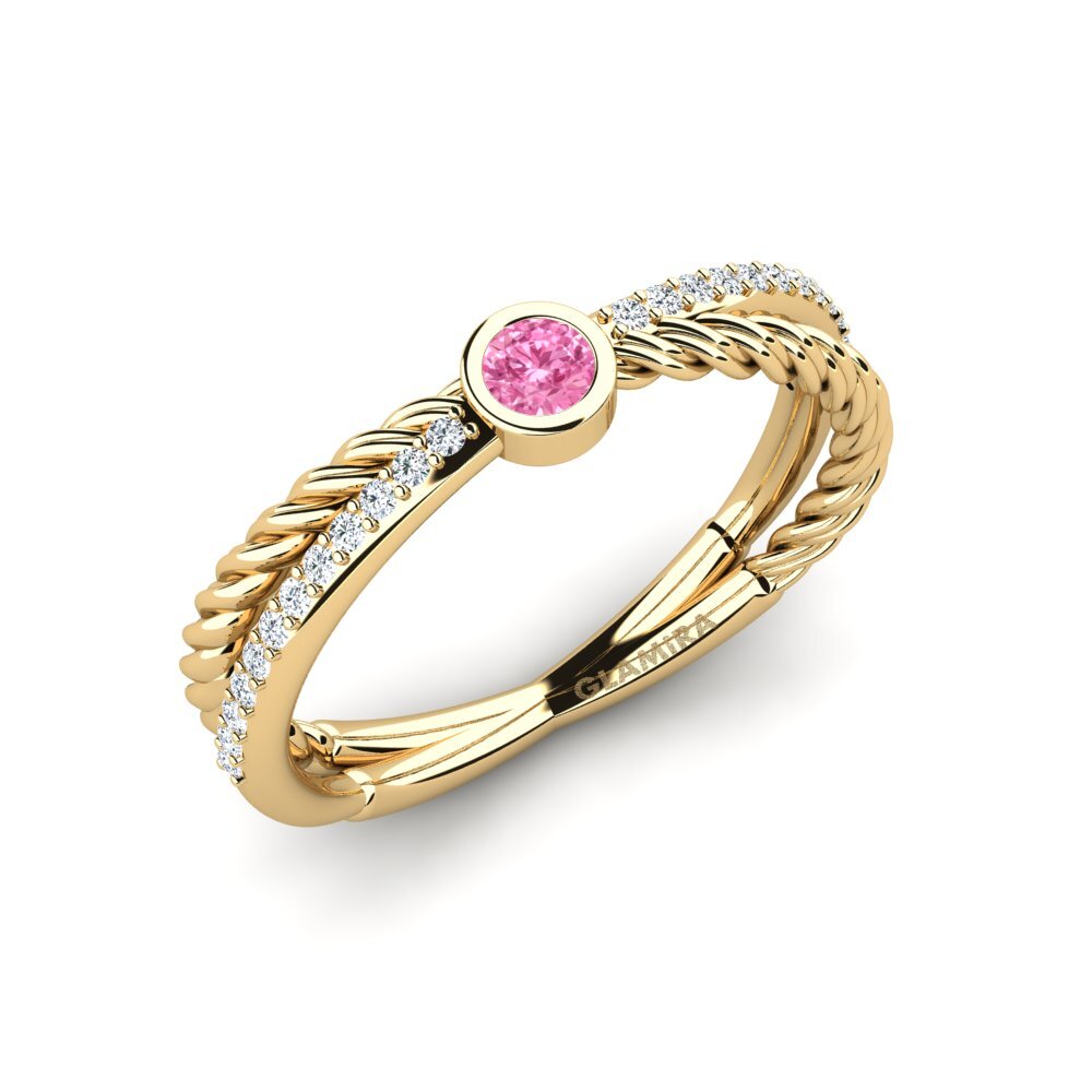 Pink Sapphire Engagement Ring Luciazan