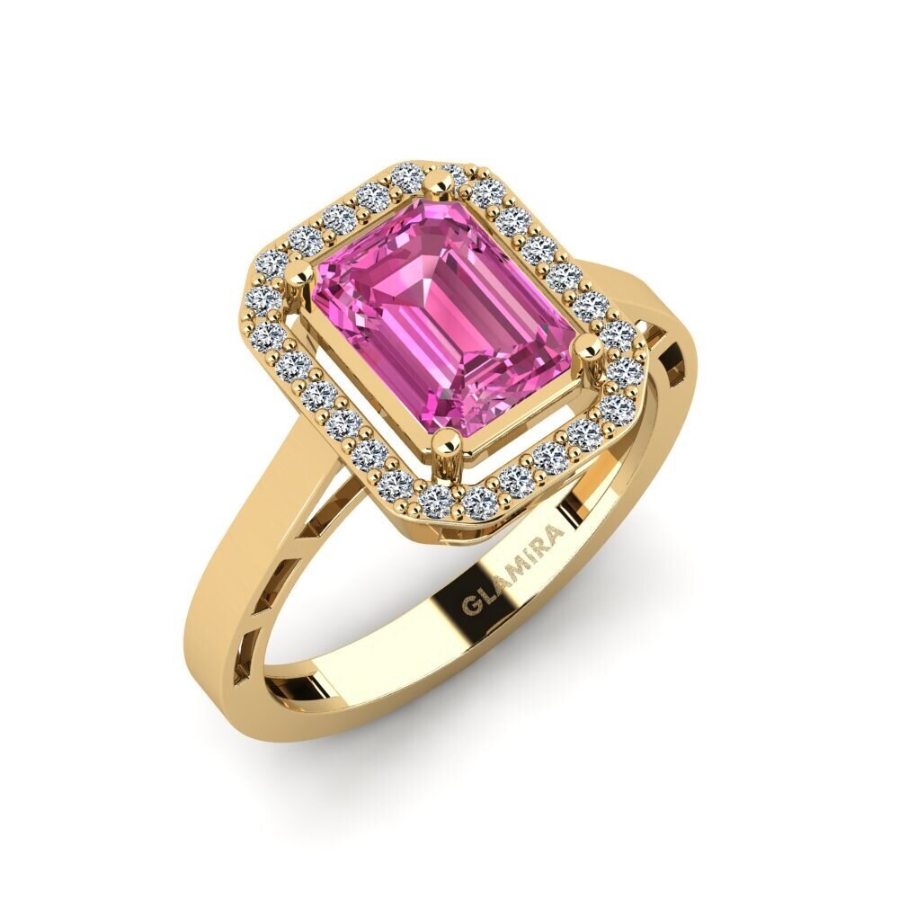 Pink Topaz Engagement Ring Manifoldness