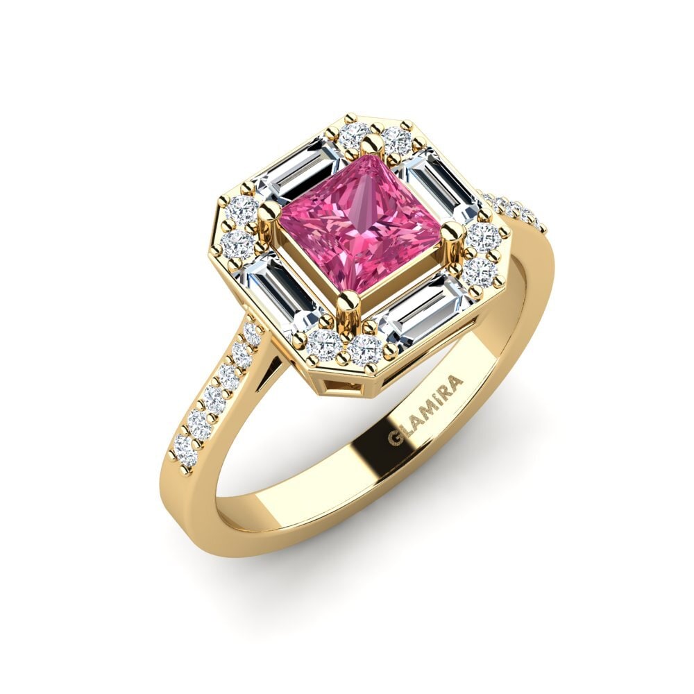 Pink Tourmaline Engagement Ring Montagne