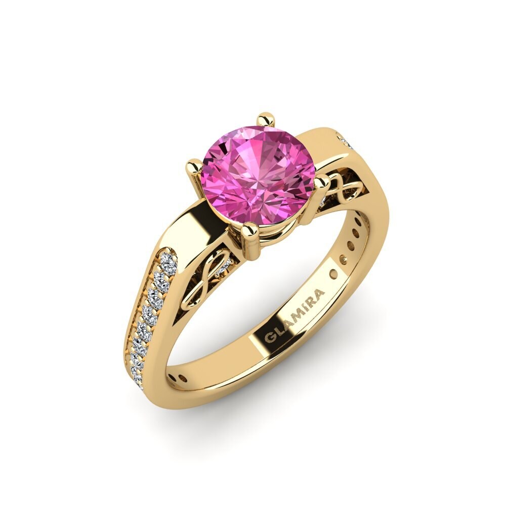 Pink Topaz Ring Motiv