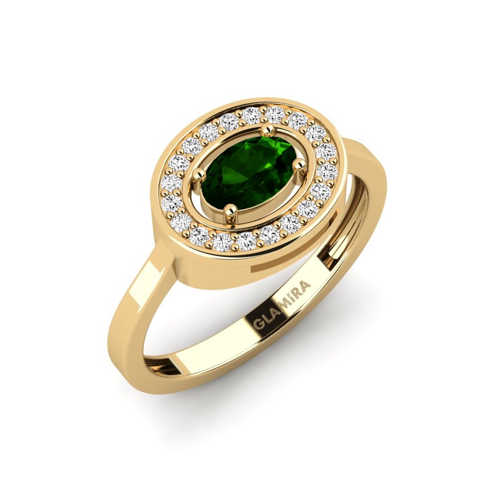 Green Tourmaline Engagement Ring Nifi