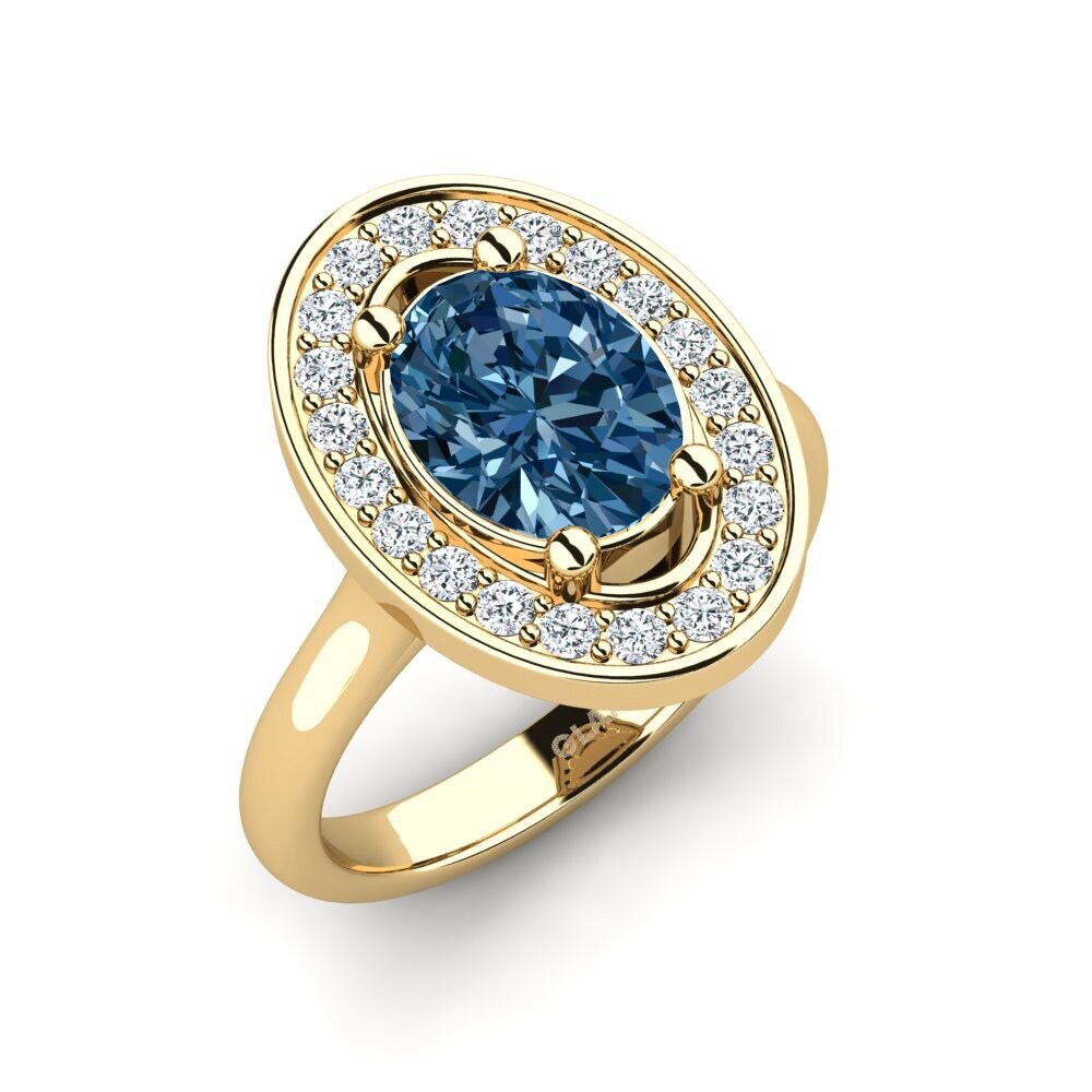 Blue Diamond Engagement Ring Olpeamse