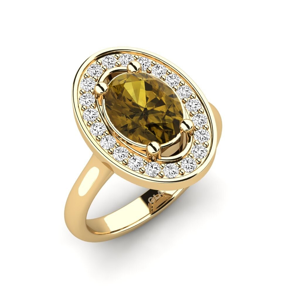 Brown Zircon Engagement Ring Olpeamse