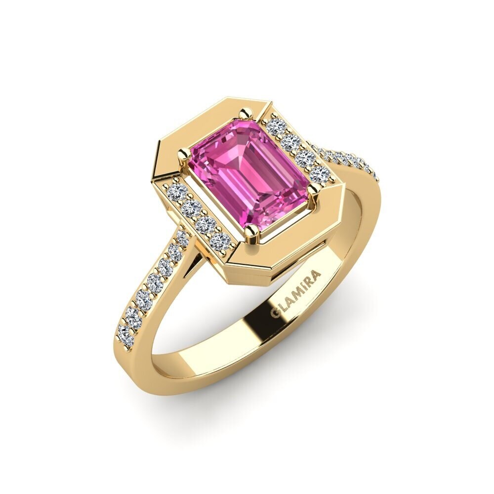 Pink Topaz Engagement Ring Originaire