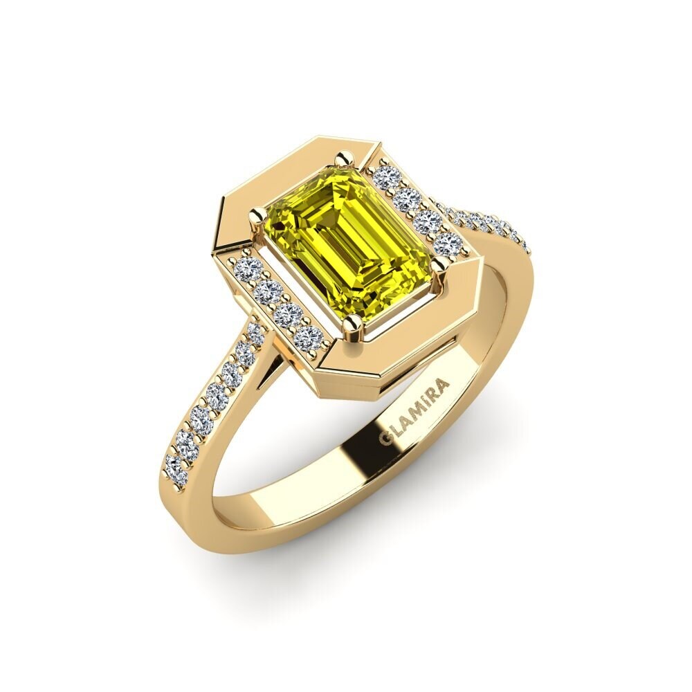 Diamante Amarillo Anillo de compromiso Originaire