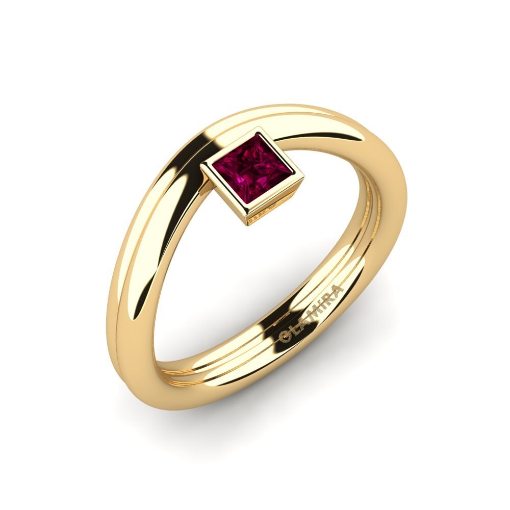 Grenat de Rhodolite Anneau rose Ovvoff