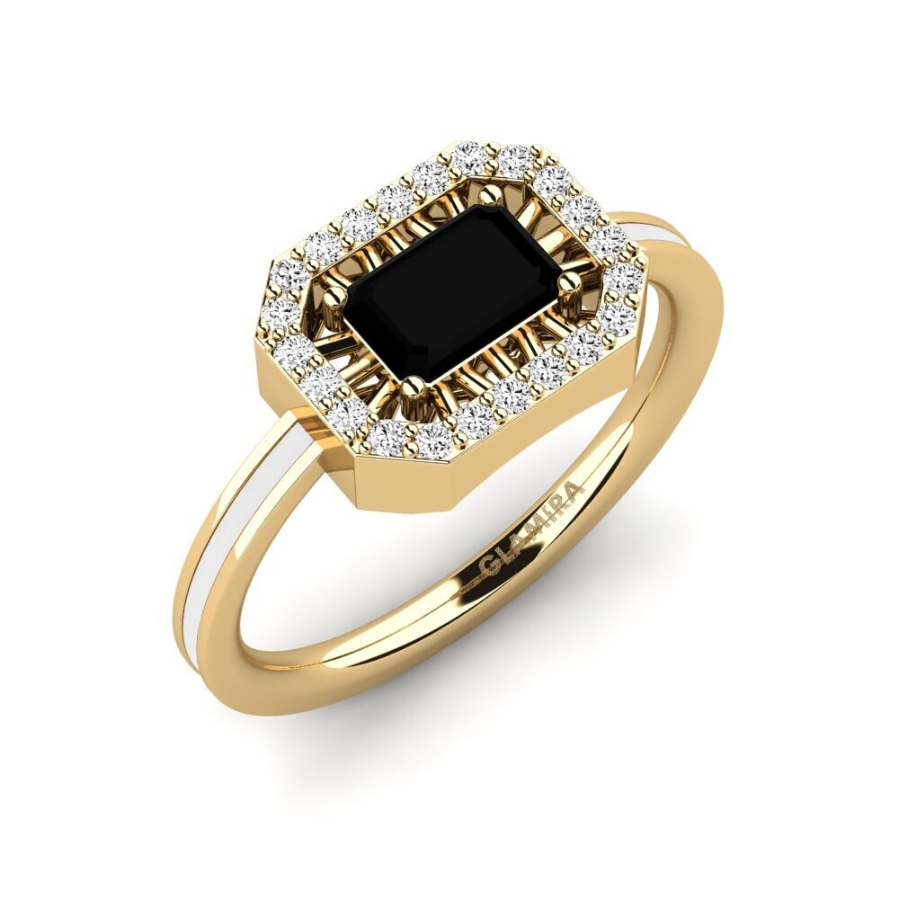 Schwarzer Onyx Ring Owroni