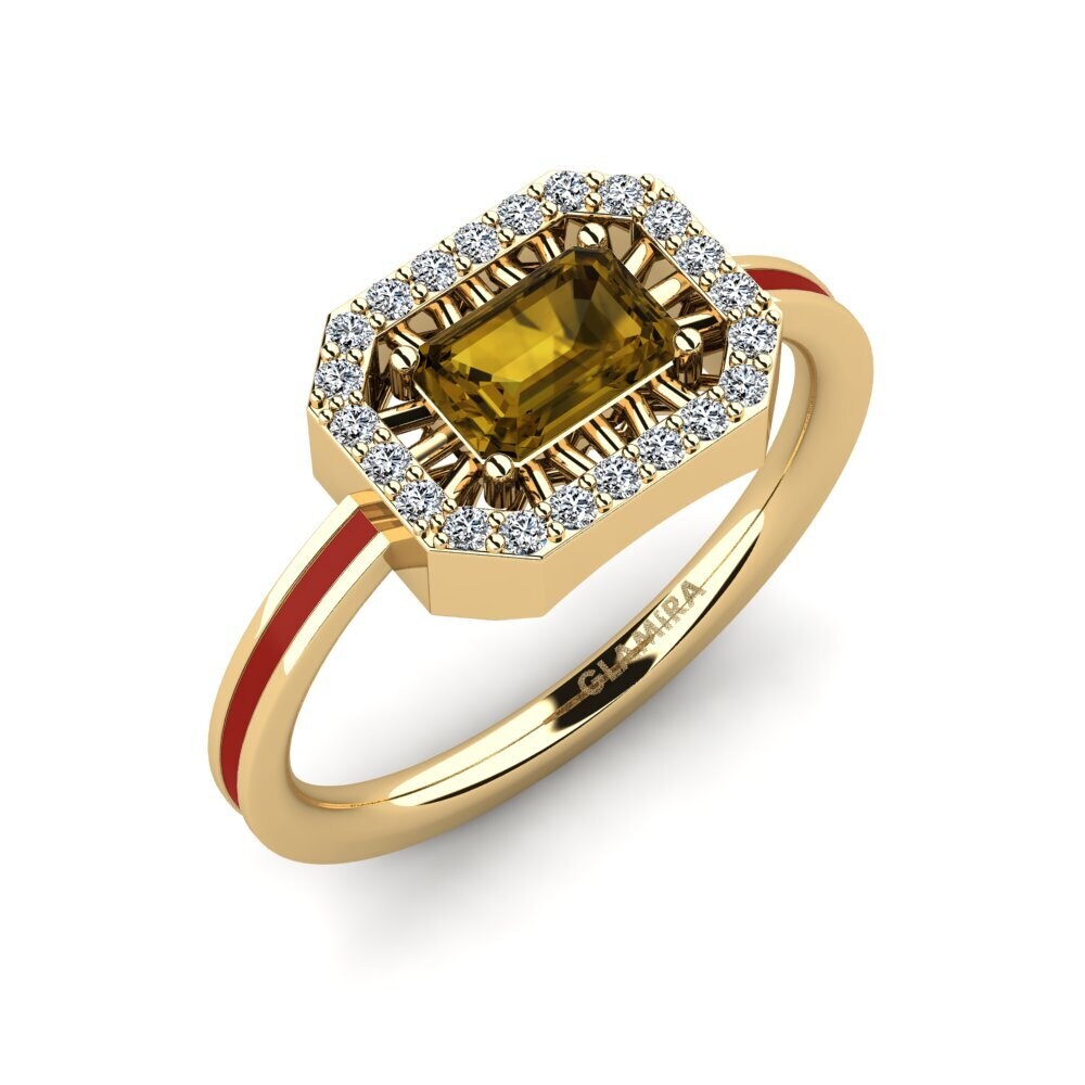Brown Zircon Ring Owroni