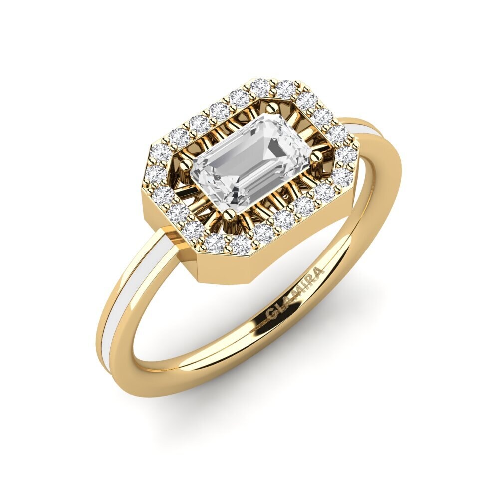Weißer Saphir Ring Owroni