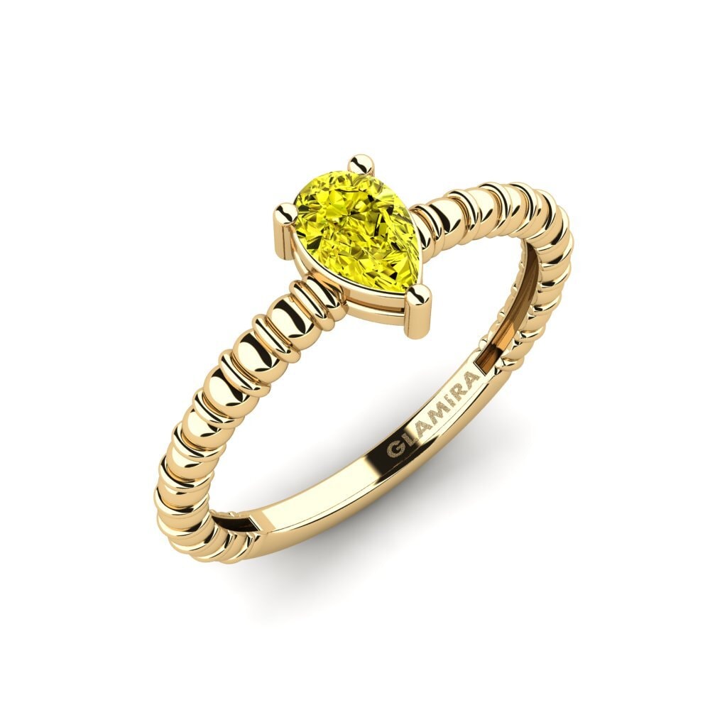 Yellow Diamond Engagement Ring Privies