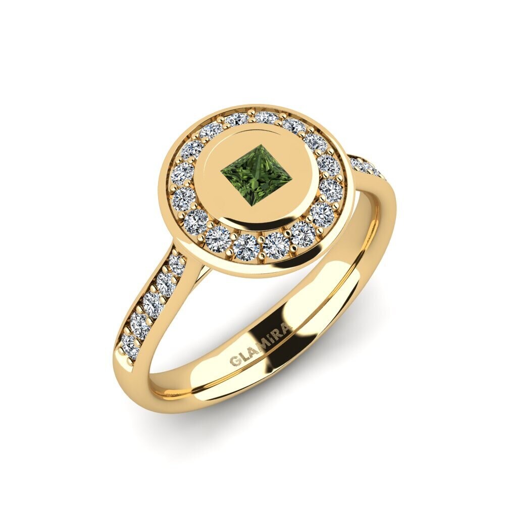 Green Sapphire Engagement Ring Quell