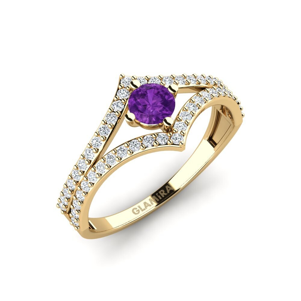 Améthyste Bague de fiançailles Rentere
