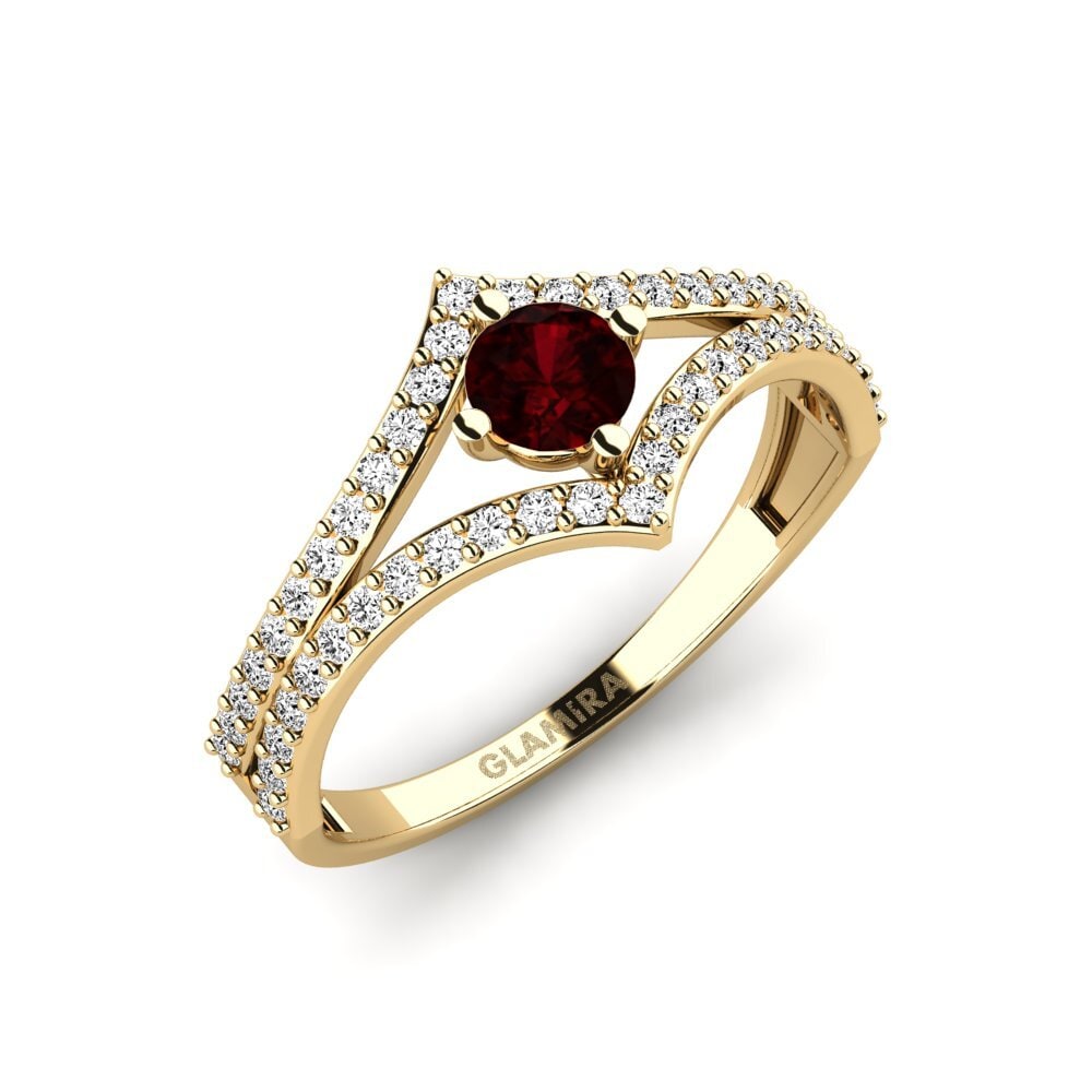 Garnet Engagement Ring Rentere