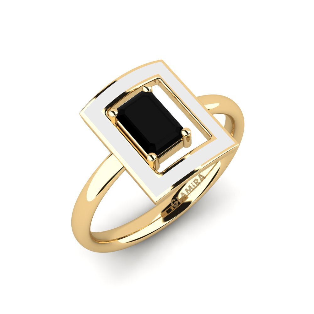 Schwarzer Onyx Ring Roble